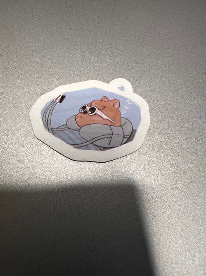 Sleepy Quokka Sticker