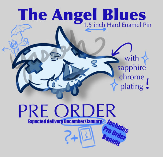 The Angel Blues Hard Enamel Pin PRE ORDER